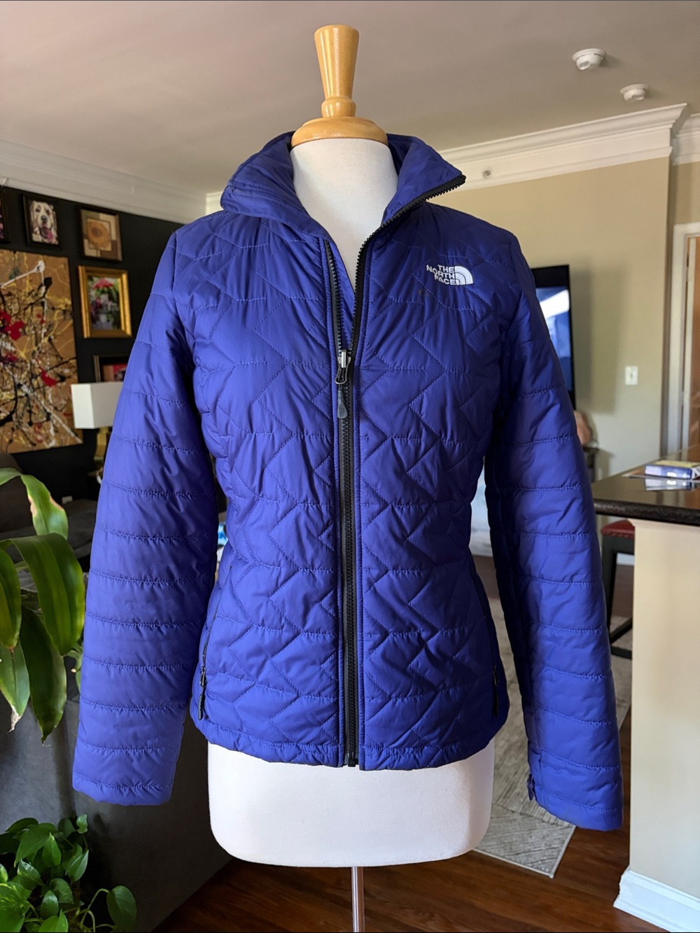 The North Face Women's Quilted Puffer Jacket — Blue Violet